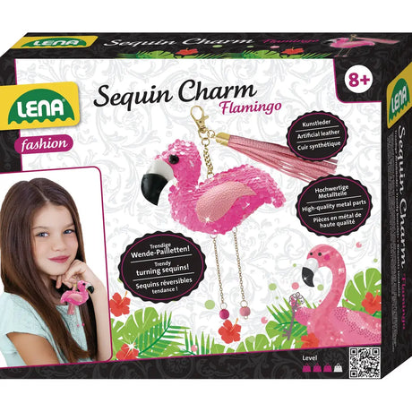 Oku lena - maak je flamingo sleutelhanger