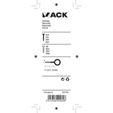Mack 1017784 - schroefoog staal wit 7 st 3,0 x 16 mm | 10 stuks