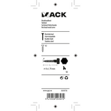 Mack 1019770 - houtdraadbout roestvrijstaal 2 st 8 x 70 mm | 10 stuks