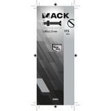 Mack 1019811 - metaalschroef verz. kop + moer rvs 6 st m5x25 | 10 stuks