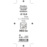 Mack 1018435 - metaalboor hss co5% din 338 ø 12,0 x 151 mm | 5 stuks
