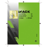 Mack 1047650 - deurstop zelfklevend bruin ø 40 mm 2 st pcs | 6 stuks