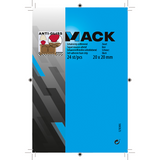 Mack 1047673 - schuimstrip zelfklevend zwart 20 x 20 mm 24 st pcs | 6 stuks