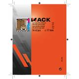 Mack 1047743 - super glijpastille zelfklevendgrijs ø 17 mm 16 st pcs | 12 stuks