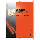Mack 1048777 - super glijpastille zelfklevendbruin 30 x 30 mm 4 st pcs | 12 stuks