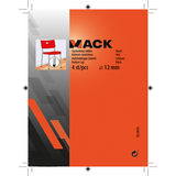 Mack 1048756 - opsteekdop rubber zwart ø 12 mm 4 st pcs | 6 stuks