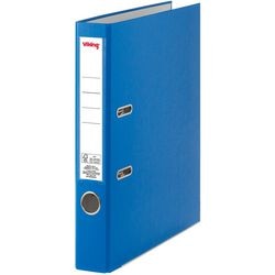 Ordner viking 4298463 a4 karton, pp (polypropeen) blauw staand 2-rings 1 stuk