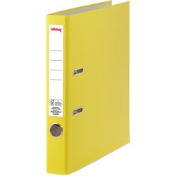 Ordner viking a4 karton, pp (polypropeen) staand geel 1 stuk