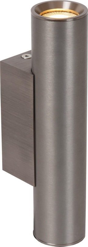 Lucide dupla - wandspot wandlamp - 2xgu10 (mr11) - grijs ijzer