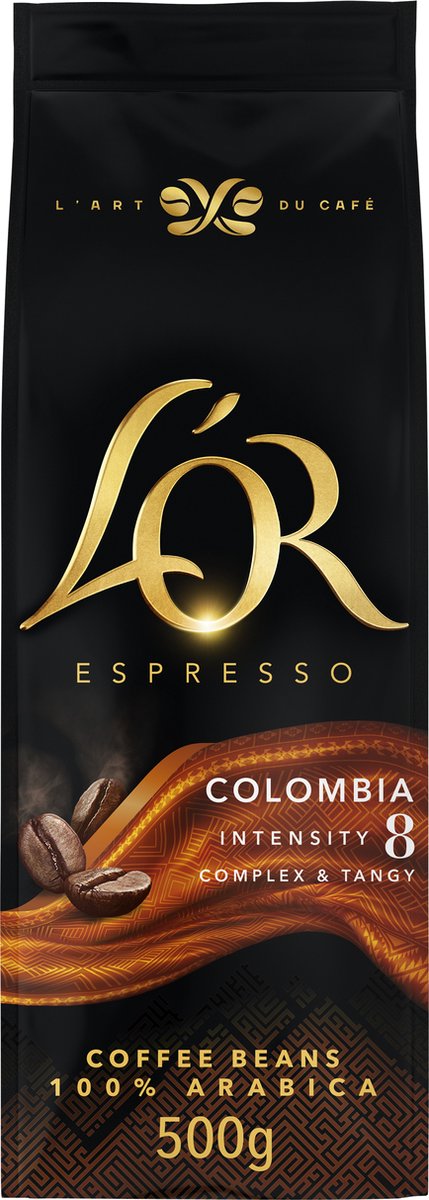 L'or espresso origins colombia koffiebonen - intensiteit 8 12 - 4 x 500 gram