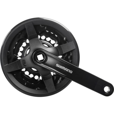 Shimano crankstel 6 7 8 speed tourney fc-ty301 met 150mm crankarm 42 x 34 x 24t - zwart