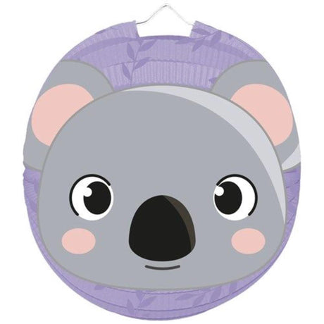 Haza ballonlampion koala ø23cm paars