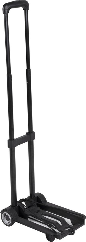 Kinzo opvouwbare steekwagen – met uitschuifbare handgreep – 4 wielen – max. 40 kg – zwart