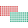 Markeringspunten franken 19 mm rood groen