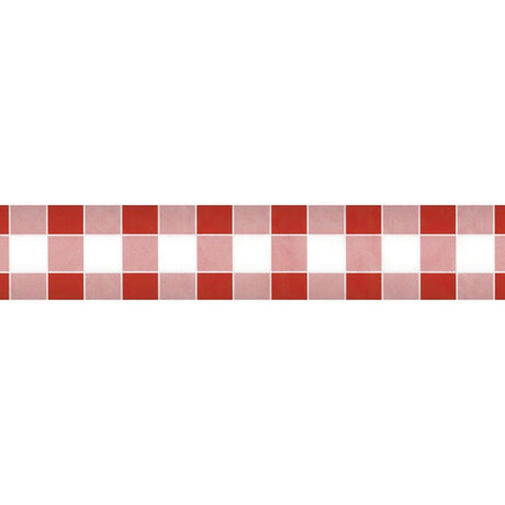 Wicotex damast papier 1,20x8m ruit rood