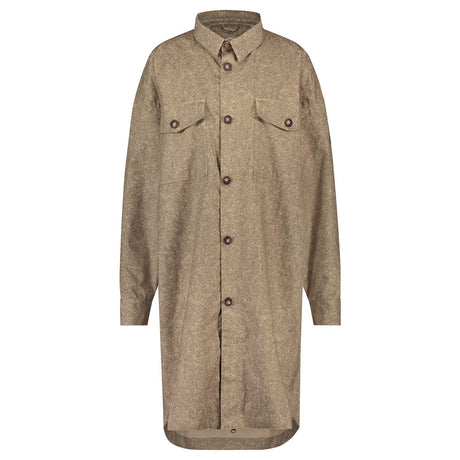 Puch oversized regen shirt dames lead grijs