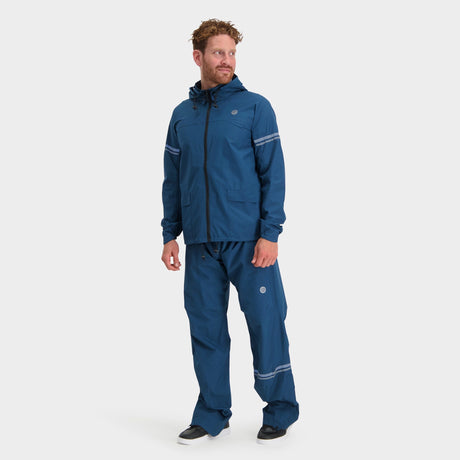Puch original regenpak essential teal blauw