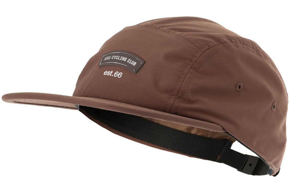 5-panel cap roodbruin
