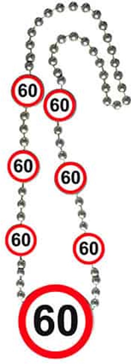 Folat party products folat - ketting verkeersbord 60