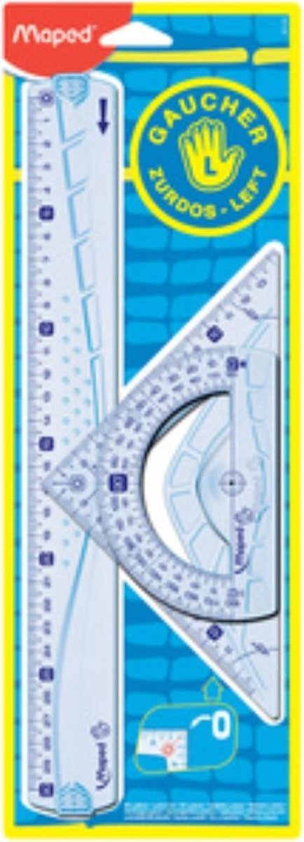 Maped office geometric kit 30 cm 3-delig voor linkshandigen