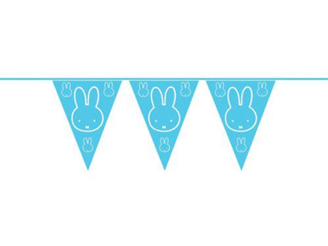 Haza vlaggenlijn pe nijntje baby blauw 10m
