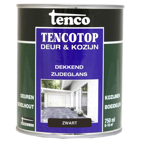 Tenco 1054948 - top zg dekk. zwart deur kozijn 0,75 l | 3 stuks