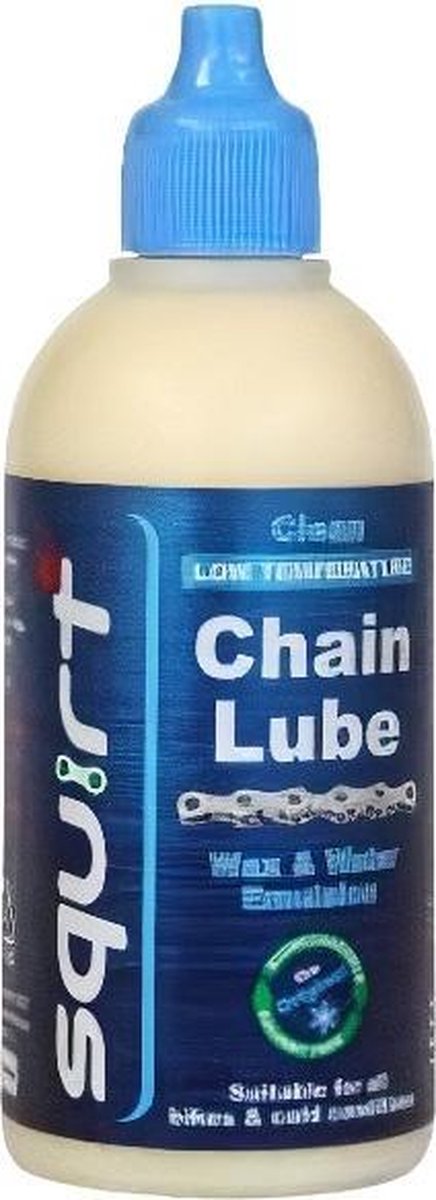 Squirt kettingwax low temperature chain lube 120 ml blauw wit