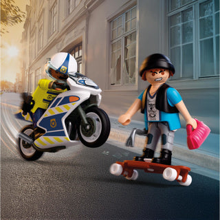 Playmobil 72079 achtervolging met motorfiets | 2 stuks