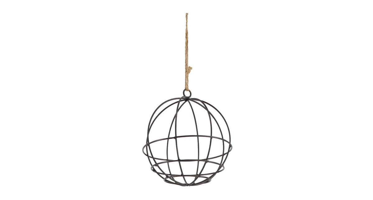 Hanging ball metal ø18cm black