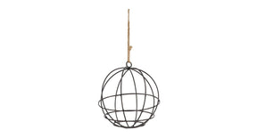 Hanging ball metal ø18cm black