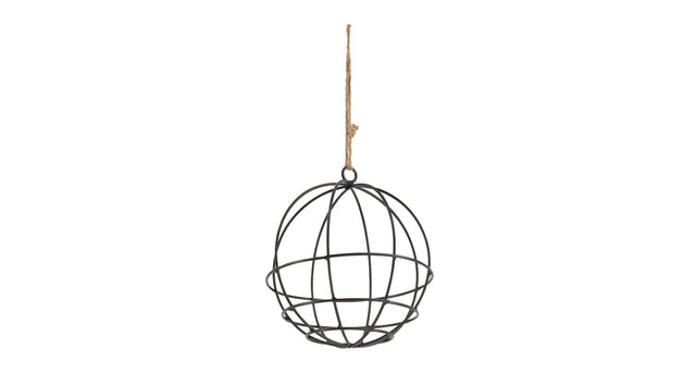 Hanging ball metal ø18cm black
