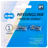 KMC Missing Link E1 E8 Ept, 3 32, 2 Stück, silberfarben