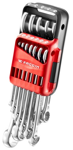 Facom 440 - set metrische ringsteeksleutels in houder - 440.jp12apb