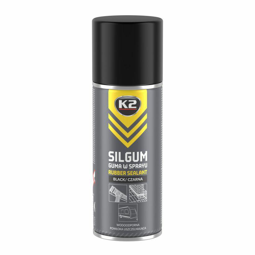 K2 rubberen silagum spray coating czarny 400 ml