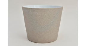 Konische pot sand greige 13 cm serrie 440