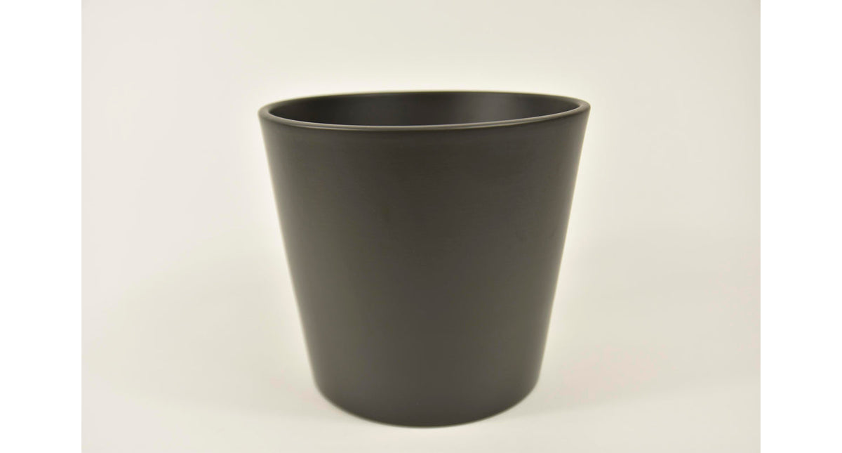 Konische pot antraciet mat 17 cm serie 440