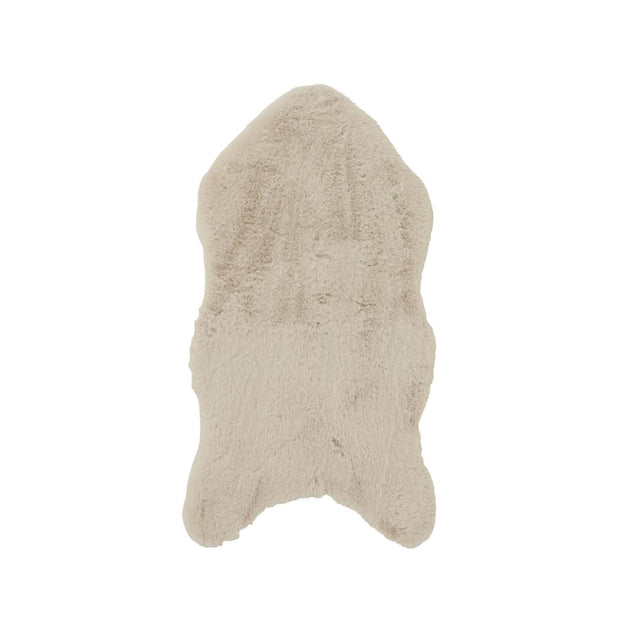 Decoris kleed kunstbont konijn 90x50cm creme