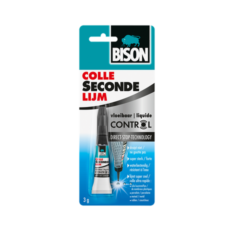 Bison 1029754 - colle sec liquide 3 g | 3 stuks