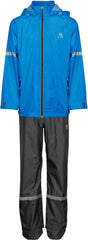 Ralka regenpak waterdicht ademend - kind - reflectie - blauw - maat 116