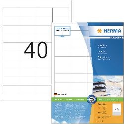 Merkloos sans marque herma 4474 wit zelfklevend printerlabel printeretiket