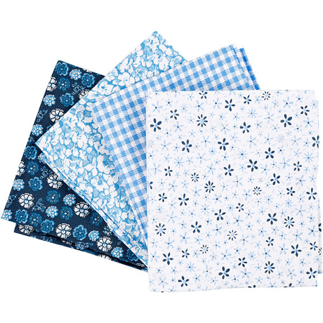 Creativ company https: www.cchobby.nl patchwork-stof-afm-45x55-cm-100-gr-blauw-4-stuk-1-bol