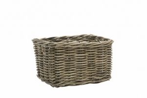 New Fietsmand Brisbane 23 liter 39 x 27 cm rotan grijs