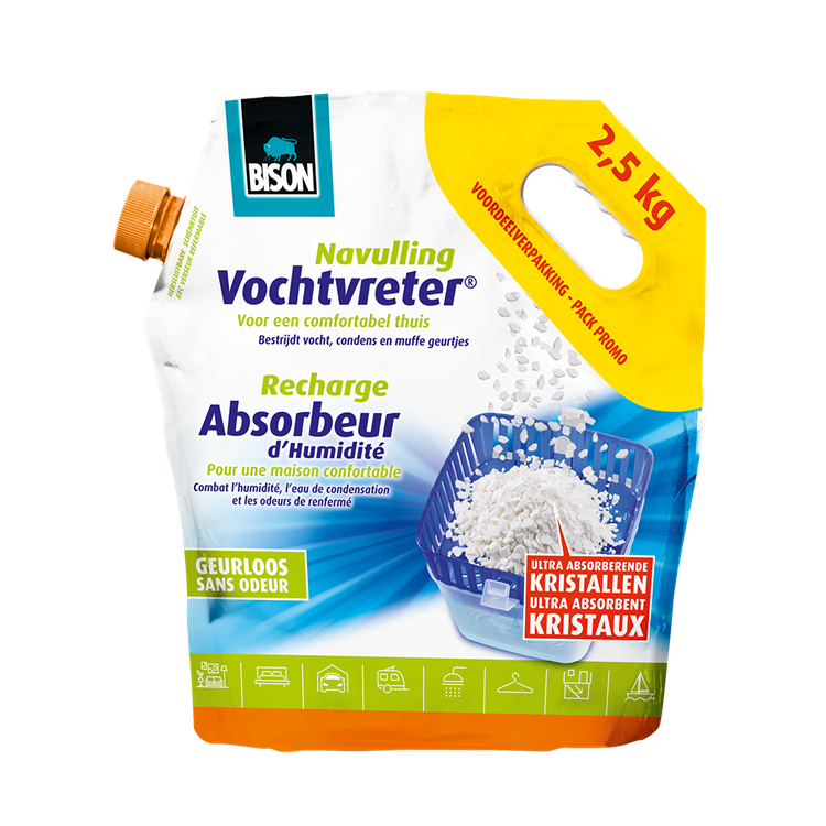 Bison 1029807 - b airmax vochtvr navul 2,5kg | 3 stuks