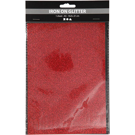 Creativ company https: www.cchobby.nl opstrijkfolie-a5-vel-148x210-mm-glitter-rood-1-vel