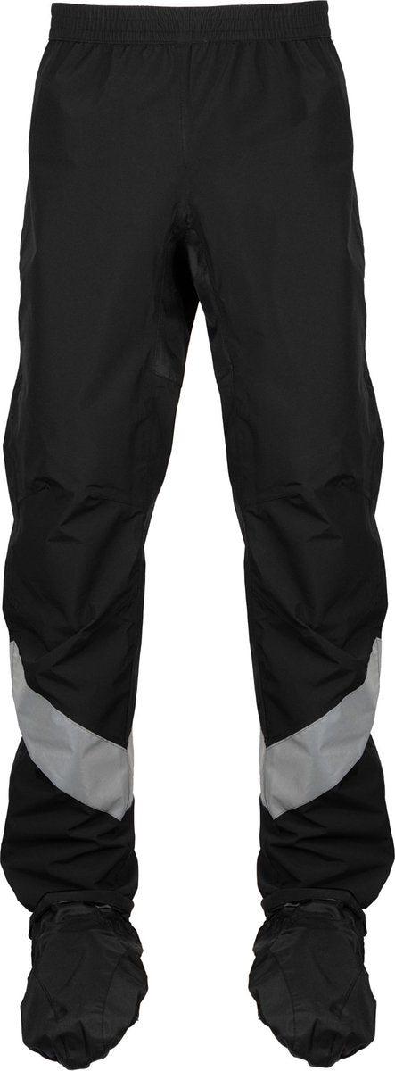 Ralka regenbroek pro waterdicht ademend - schoenhoes + reflectie - zwart - maat l