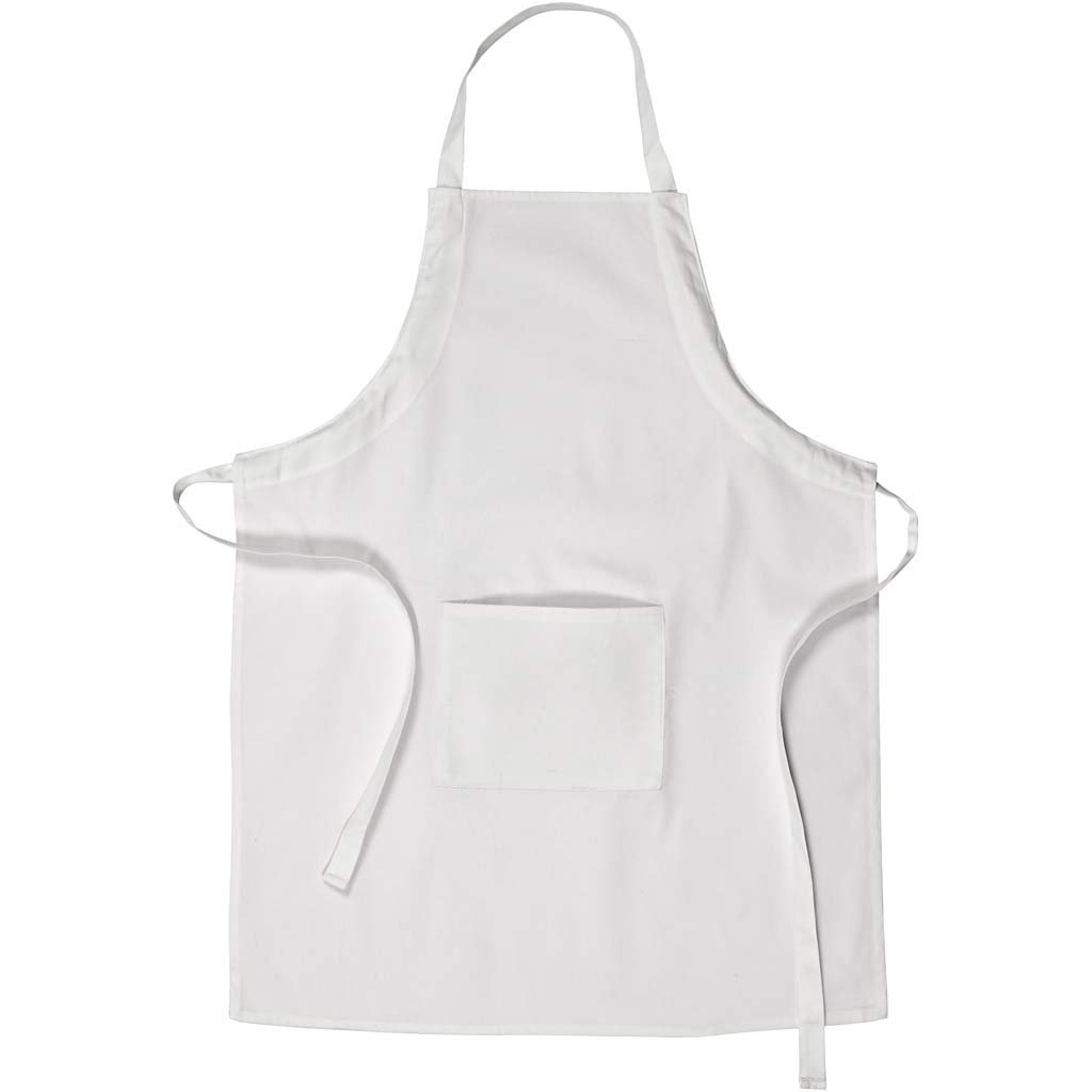 Creativ company http: www.cchobby.nl schort-met-zak-l-84-cm-b-65-cm-afm-m-xl-cm-210-gr-wit-1-stuk-444640