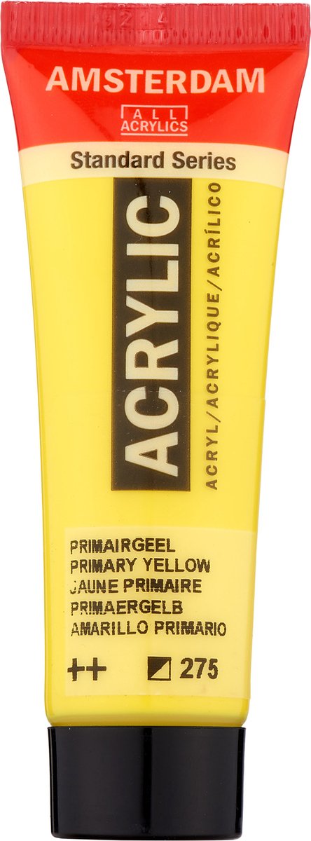 Royal talens verf - acryl - 275 - primair geel - amsterdam - 20ml