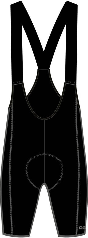 Agu comfort plus bibshort performance - heren fietsbroek - zwart - maat l