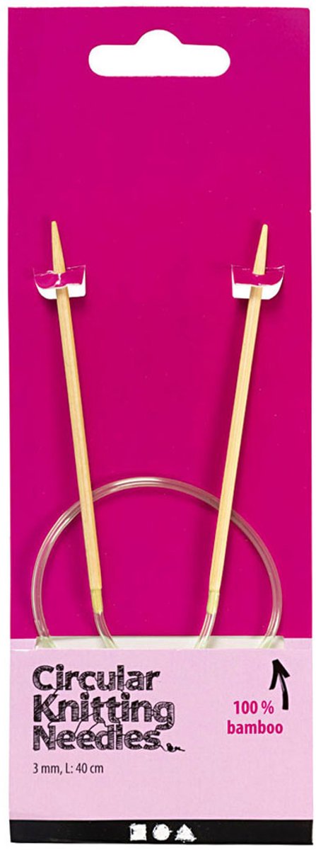 Creativ company rond breinaalden 3 mm, 40cm