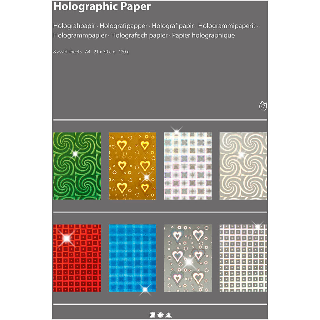 Http: www.cchobby.nl holografisch-papier-a4-vel-210x297-mm-120-gr-8-div-vellen-1-doos